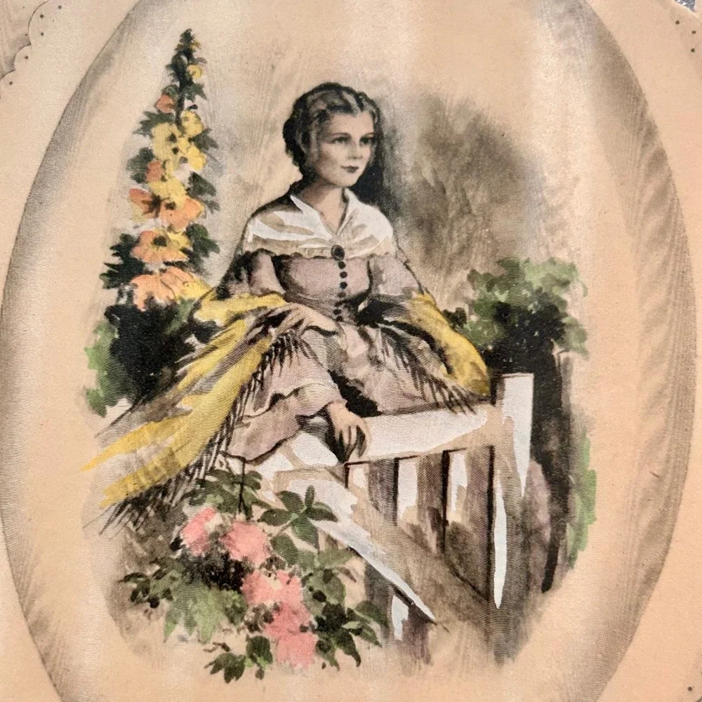 Vintage Buzza Company Mother Dear Framed Poem Lithograph Wall Art Craftacres 5x9